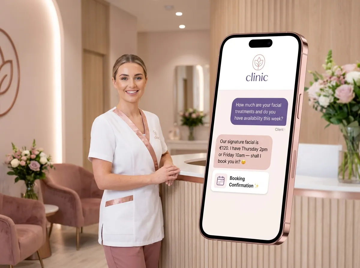 WhatsApp booking for aesthetic clinics