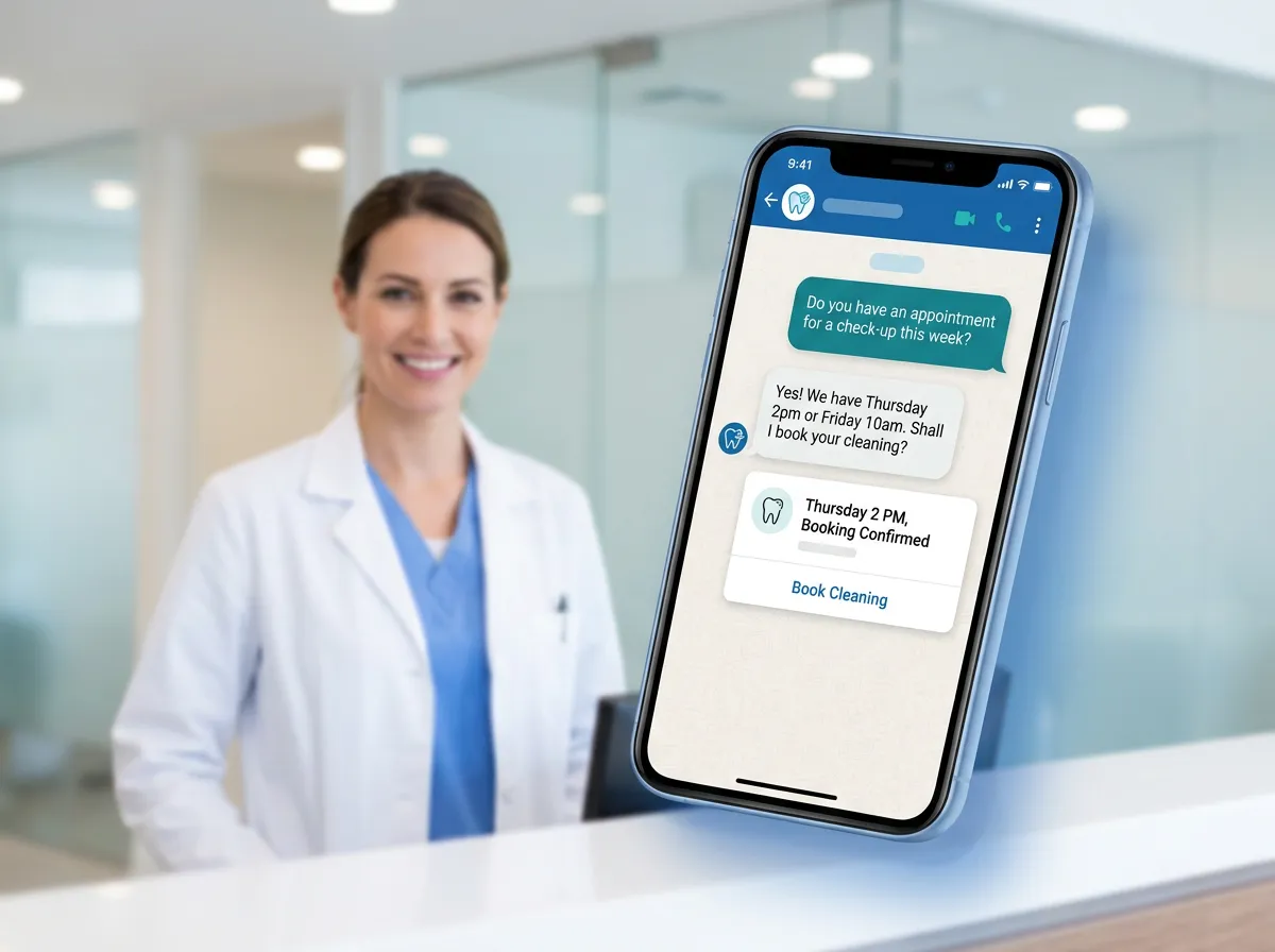 A WhatsApp receptionist for your dental clinic
