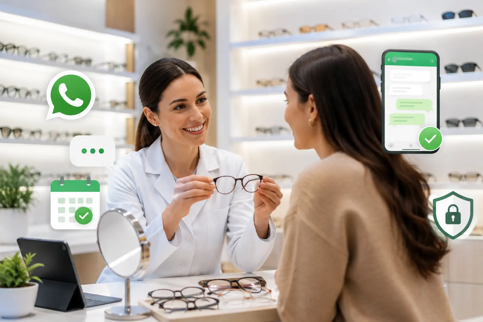 AI receptionist for opticians & eyecare practices
