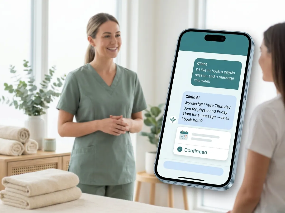 AI receptionist for nutrition & wellness practices