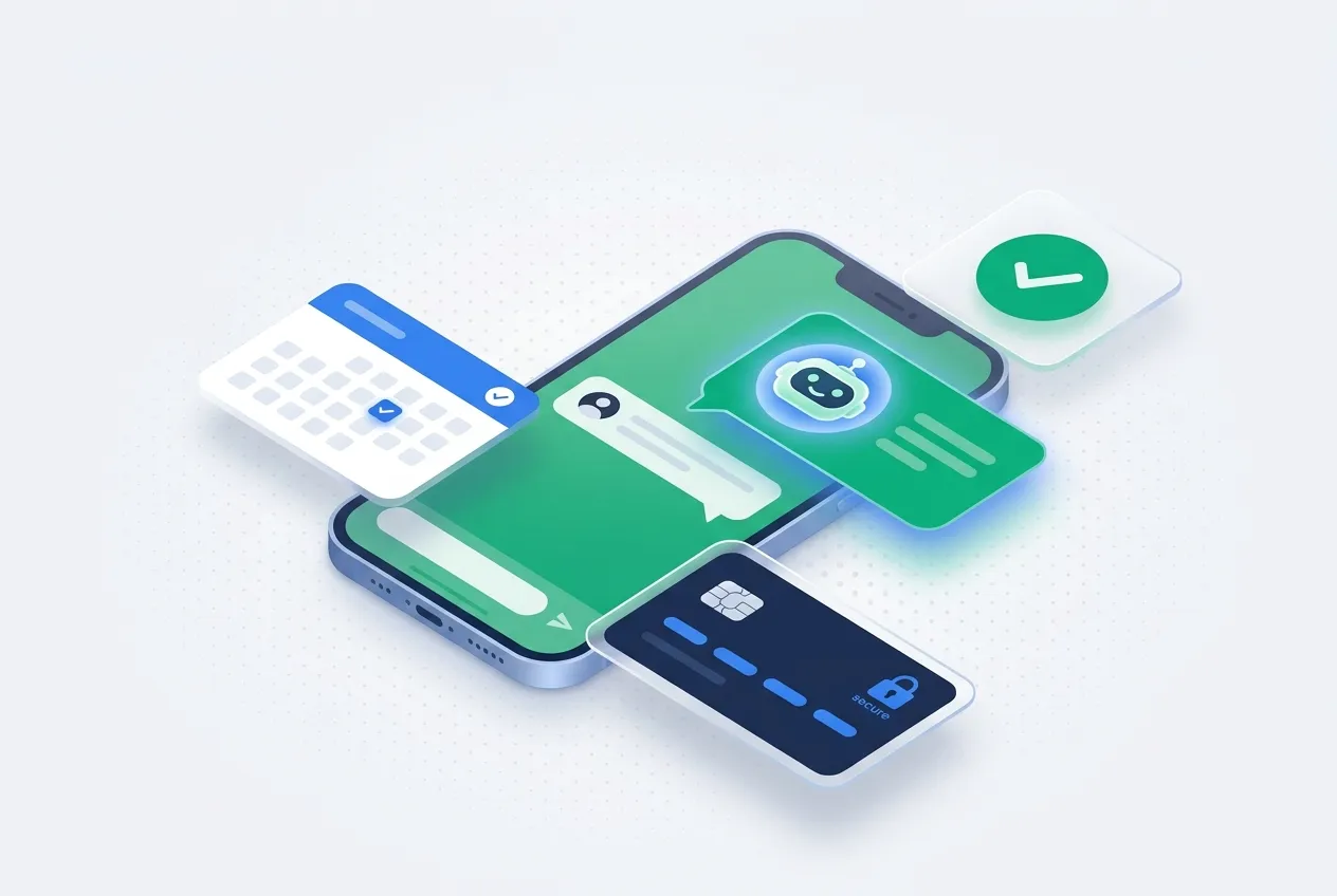AI agent booking an appointment over WhatsApp